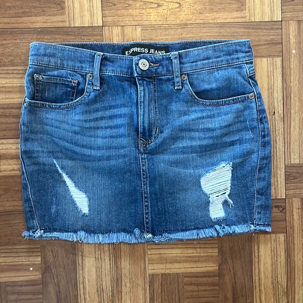 Denim Mini Skirt